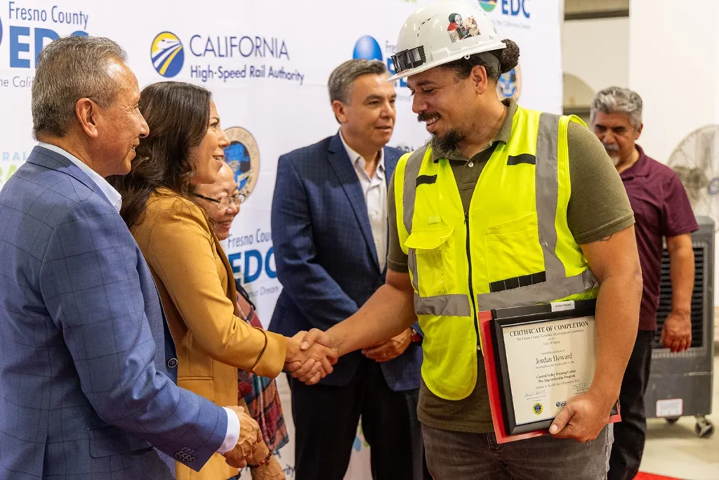 Man Receiving Certificate