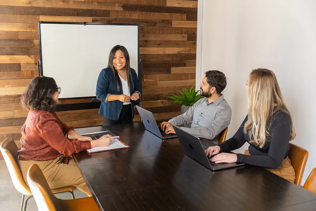 Team Meeting at Conference Table